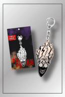 Dandadan keychain featuring the possessed Okarun