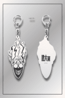 Dandadan Okarun keychain Front and Back