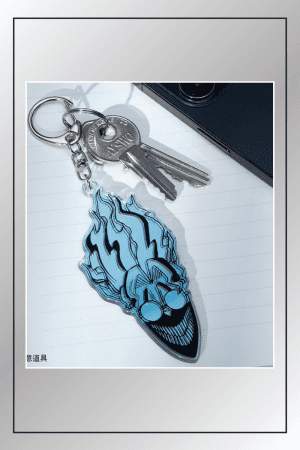 Dandadan Okarun Possessed keychain attached to keys
