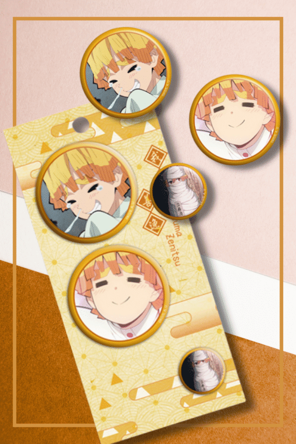 Zenitsu Agatsuma Badge (Set of 3)