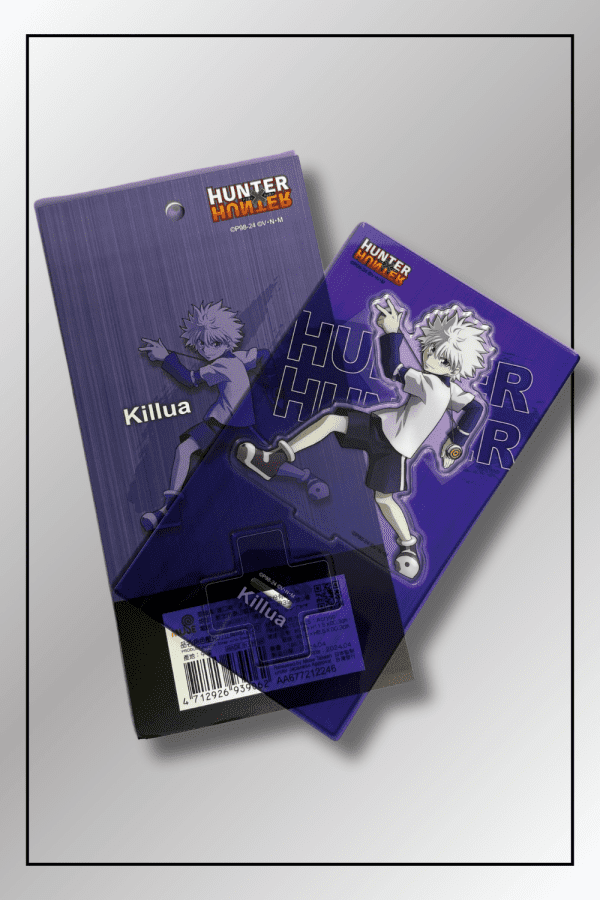 Hunter x Hunter Killua acrylic Anime Figurine Stand boxed blister packaging view