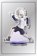 Killua Zoldyck acrylic Anime Figurine Stand in dynamic pose from Hunter x Hunter
