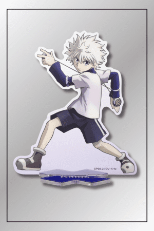 Killua Zoldyck acrylic Anime Figurine Stand in dynamic pose from Hunter x Hunter