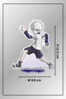 Killua Zoldyck acrylic Anime Figurine Stand dimensions 11.5 cm x 9.8 cm