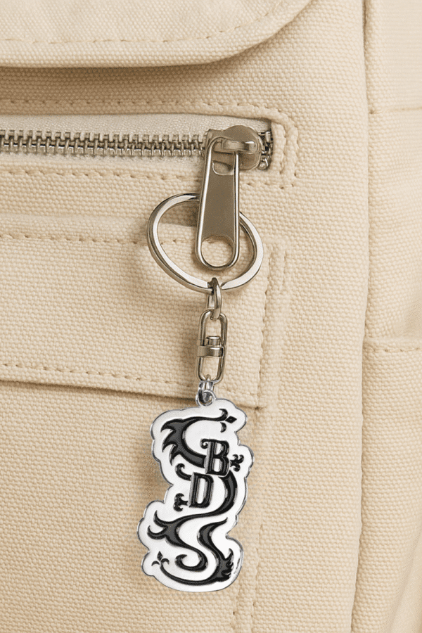 Black Dragon Symbol Keychain - Image 2