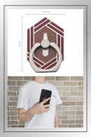 Giyu Tomioka-themed phone ring holder hilt guard and retail packaging from Demon Slayer