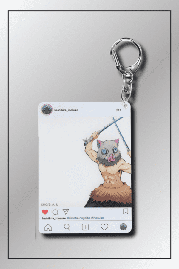 inosuke-hashibira-instagram-frame-acrylic-keychain-demon-slayer-anime-merch