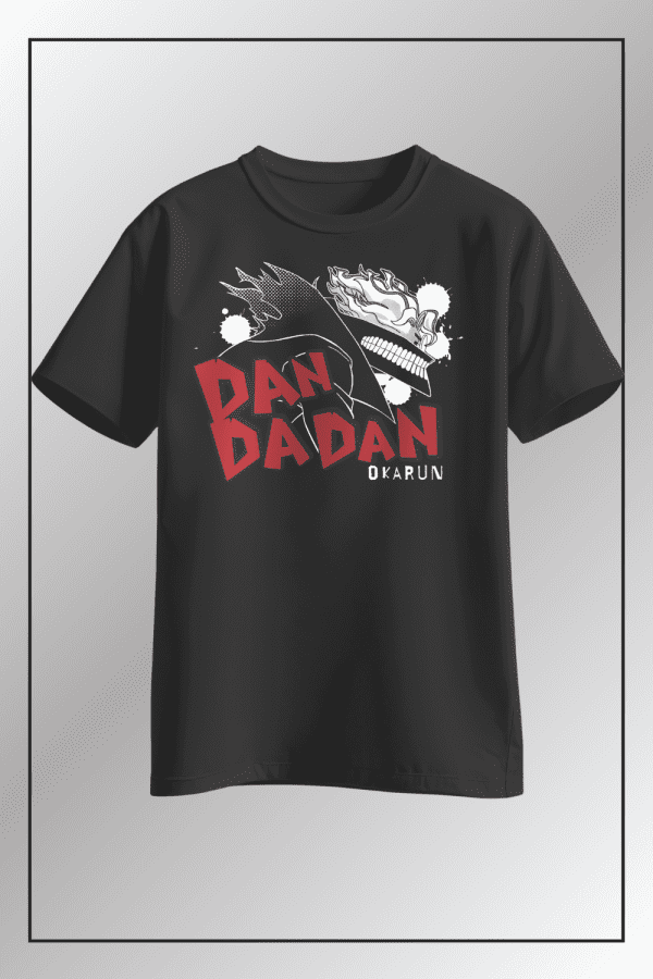 Okarun-Ken-Takakura-black-tshirt-front