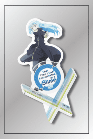 That Time I Got Reincarnated as a Slime Rimuru Tempest acrylic anime-figurine-stand with dynamic pose and logo base