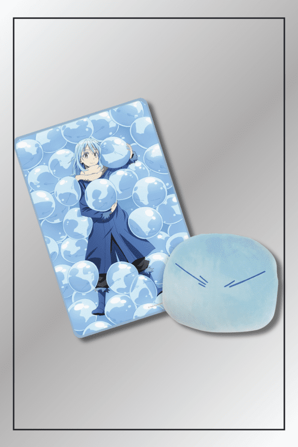 That Time I Got Reincarnated as a Slime Rimuru Tempest pillow and blanket set with slime print and character design
