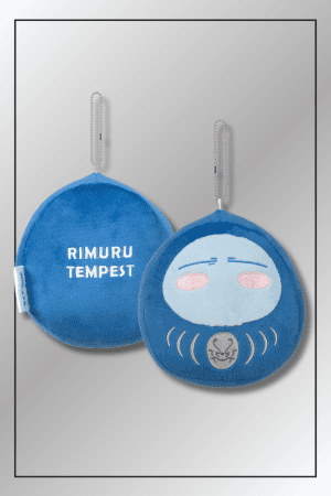 That Time I Got Reincarnated as a Slime Rimuru Tempest plush keychain with blushing face and character name on back