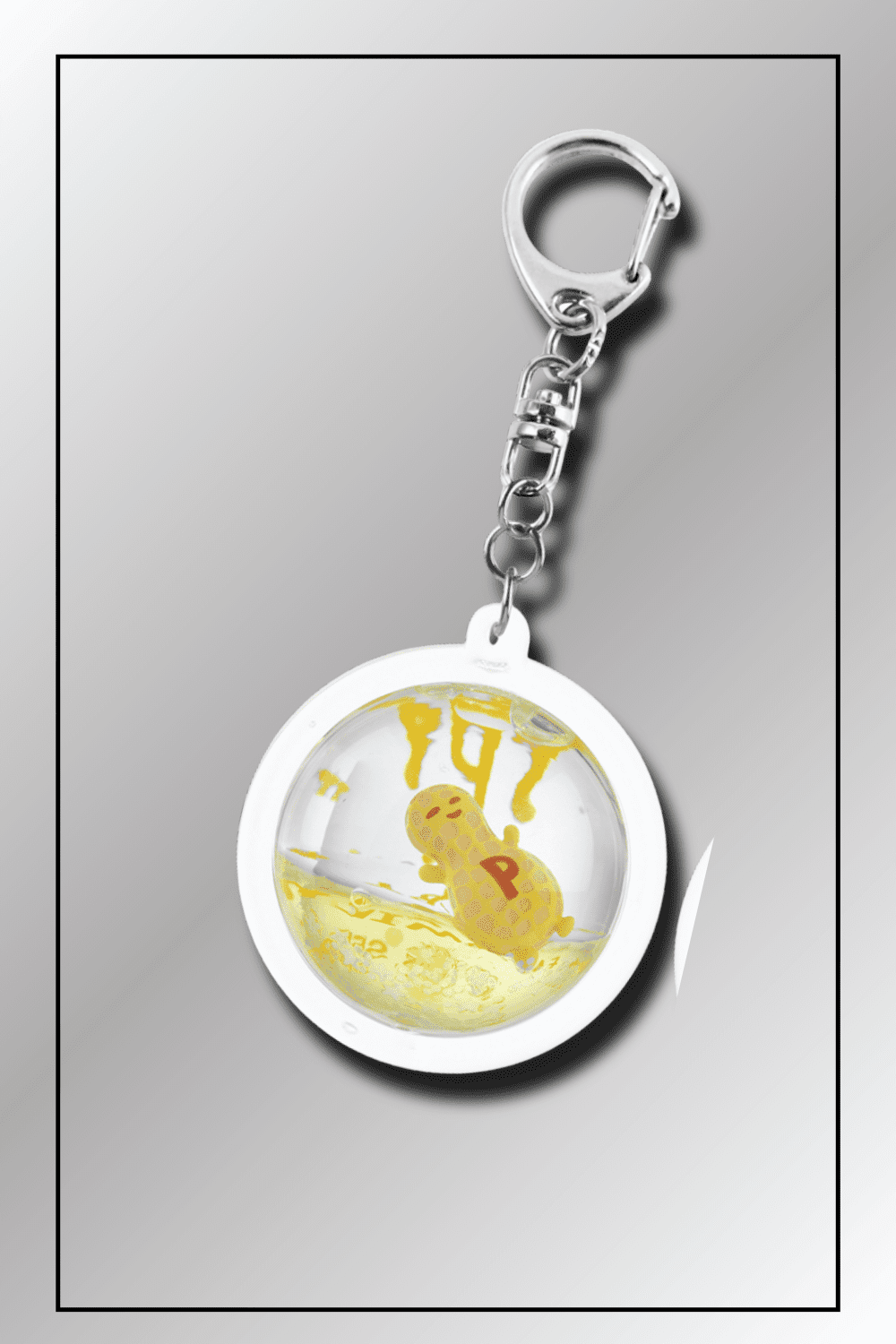 Floating Peanuts Keychain (Front & Back)