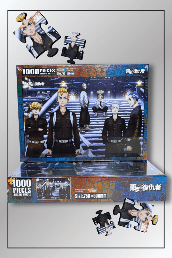 Tokyo Revengers 1000-piece jigsaw puzzle featuring Mikey, Draken, and Toman gang