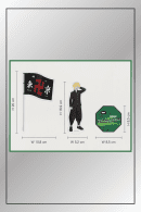 Takemitchy Takemichi Hanagaki Acrylic Stand with dimensions all