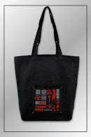 Black Tokyo Revengers anime tote with character symbols and text