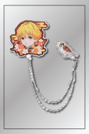 Zenitsu Agatsuma Metal Tassels Badge